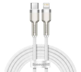 Kabel Baseus USB-C do Lightning Cafule Biały