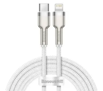 Kabel Baseus USB-C do Lightning Cafule Biały