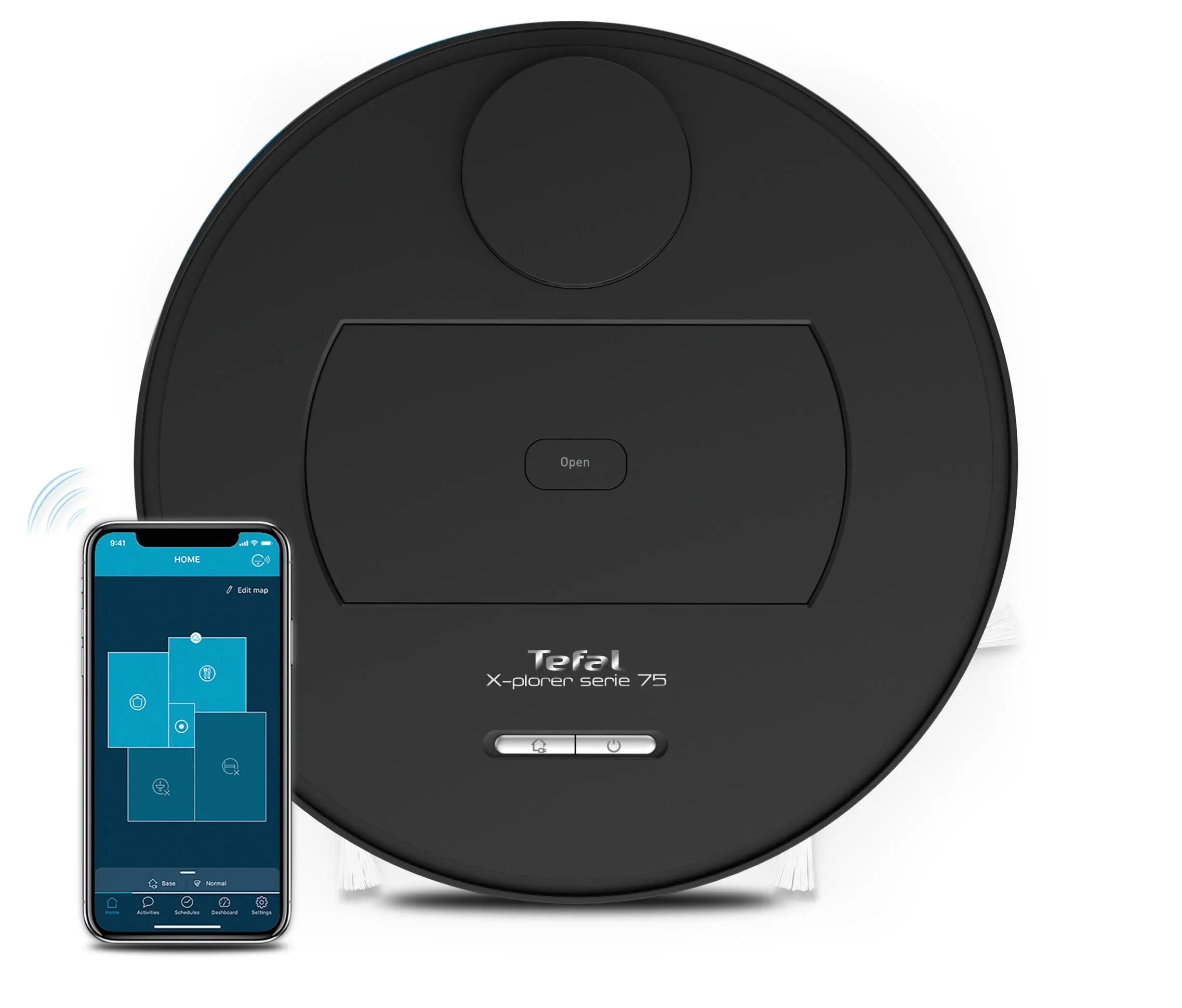 Robot sprzątający Tefal X-Plorer Serie 75 RG7675 Funkcja mopowania Tworzenie mapy pomieszczenia 65dB