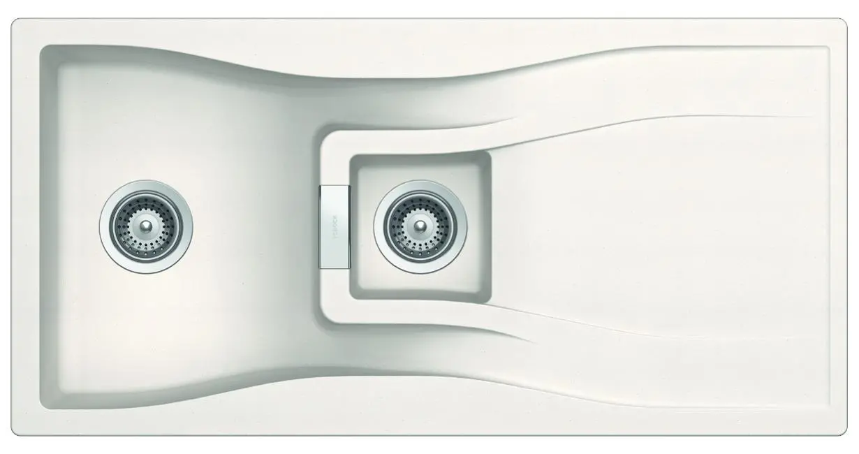 Zlewozmywak Schock Waterfall D-150 Granitowy Biały polarny