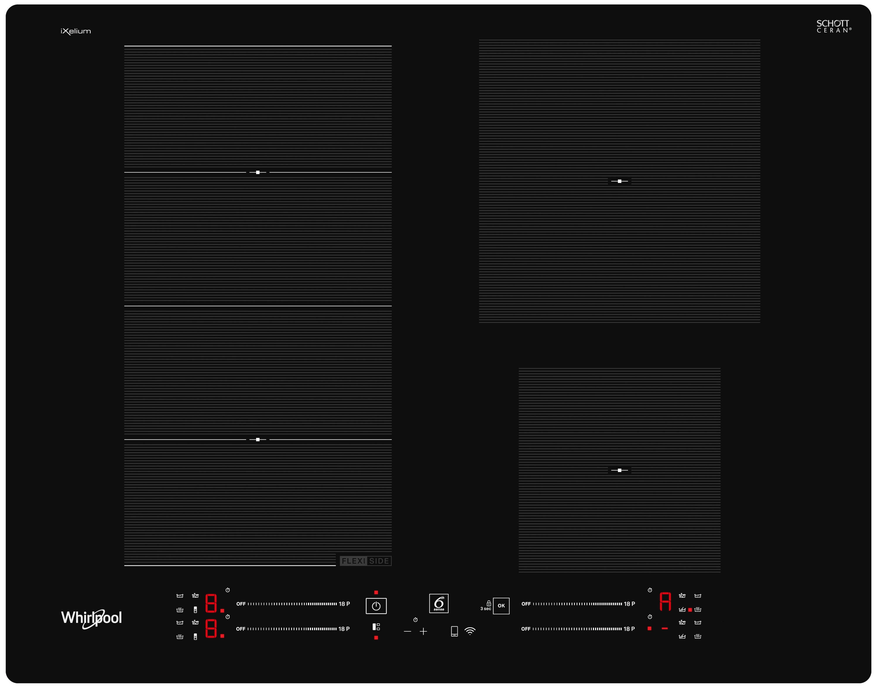 Płyta indukcyjna Whirlpool WF S2765 NE/IXL ChefControl 64,9cm