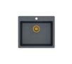 Zlewozmywak Quadron HB8304U8-G1 Morgan 110 Granitowy Czarny/Złoty