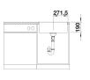 Zlewozmywak Blanco SUBLINE 500-IF SteelFrame 525997 Granitowy Czarny