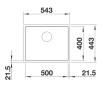 Zlewozmywak Blanco SUBLINE 500-IF SteelFrame 525997 Granitowy Czarny