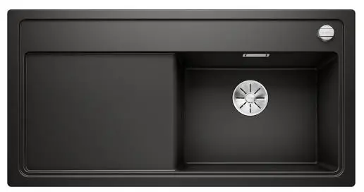 Zlewozmywak Blanco ZENAR XL 6 S 526062 Komora z prawej strony Granitowy Czarny