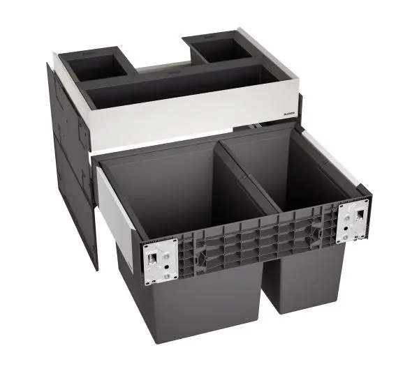 Sortownik odpadów BLANCO Select II 60/2 Orga 30L + 19L