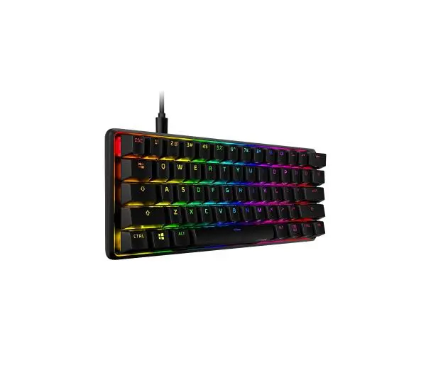 HyperX Alloy Origins 60 Red Switch Czarny