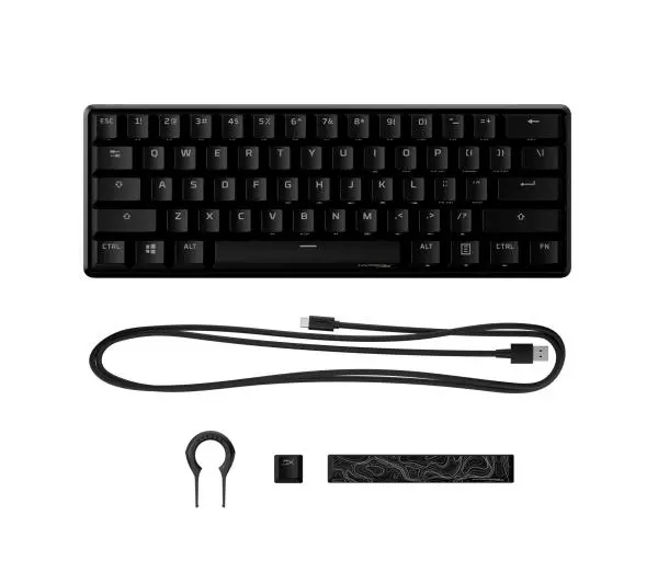 HyperX Alloy Origins 60 Red Switch Czarny