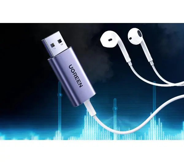 UGREEN CM383 / 80864 audio USB do jack 3,5mm, AUX