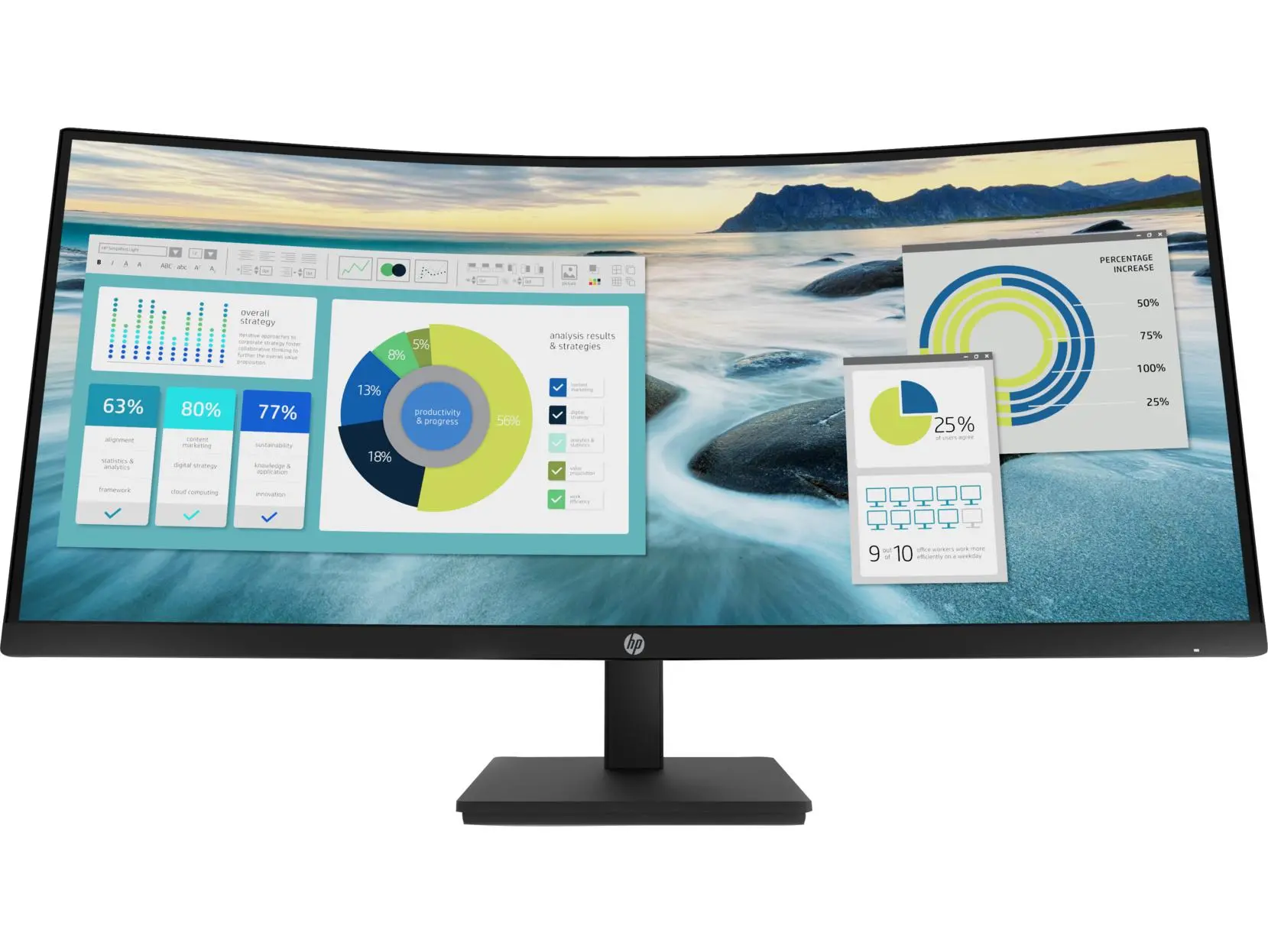 Monitor HP P34hc G4 34" UWQHD VA 60Hz 5ms Zakrzywiony Profesjonalny