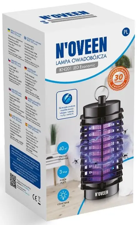 Lampa owadobójcza N'oveen IKN201 LED Economic 40m2