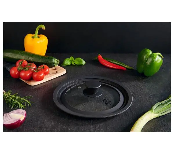 La Bonita LB1822PO02 3w1 Uniwersalna 18cm 20cm 22cm Szklana Silikonowy uchwyt i rant