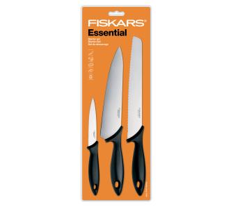 noże kuchenne Fiskars Essential - 3 elementy