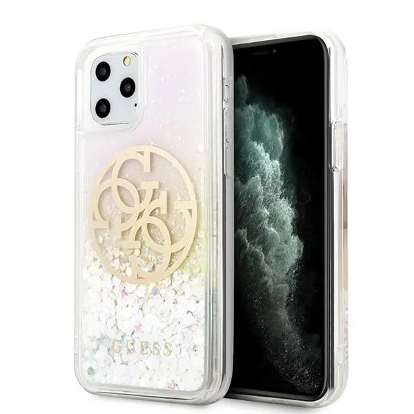 Etui Guess Gradient Liquid Glitter Circle Logo GUHCN58LGIRGP do iPhone 11 Pro