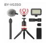 Mikrofon Boya BY-VG350 K2 Mikrofon + lampa led + statyw + uchwyt