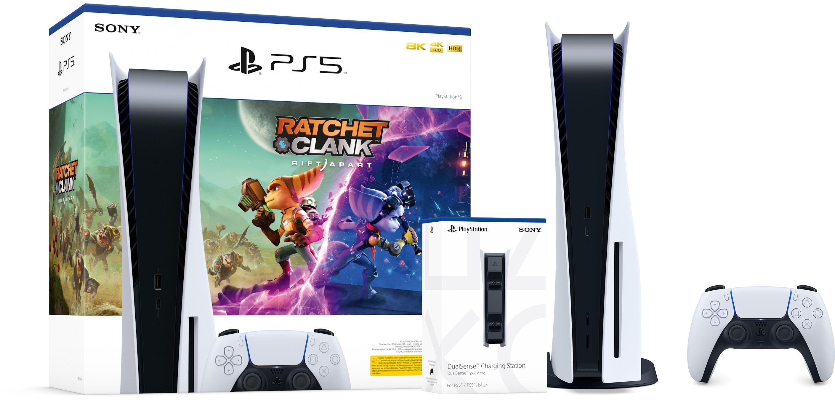 Konsola Sony PlayStation 5 (PS5) Ratchet & Clank: Rift Apart Bundle + stacja ładowania DualSense