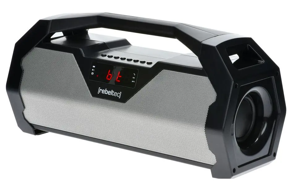 Głośnik Bluetooth Rebeltec SoundBOX 400 20W Radio FM Czarno-srebrny