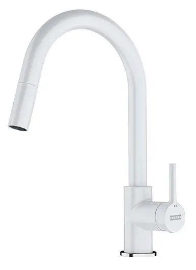 Bateria Franke Lina Pull-Out Biały Mosiądz