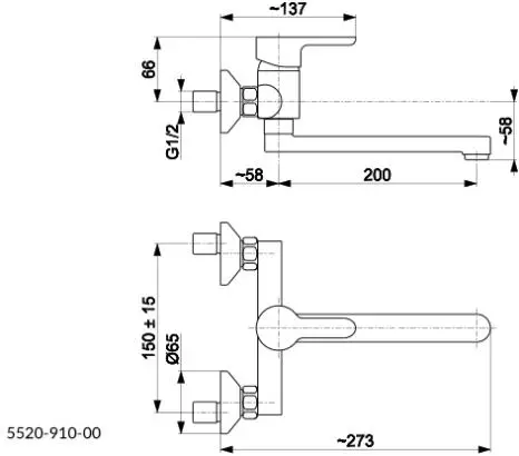 Bateria KFA Armatura Arura Granat 5520-910-00 Chrom Mosiądz
