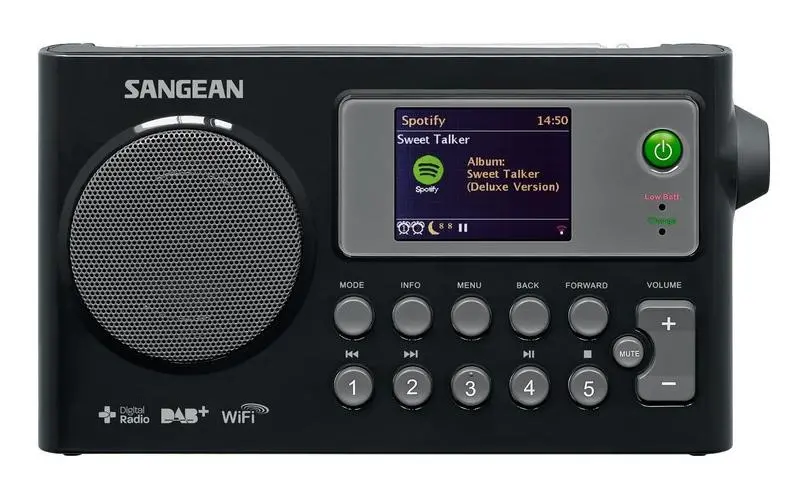 Radioodbiornik Sangean WFR-27C Radio FM DAB+ Internetowe Czarny