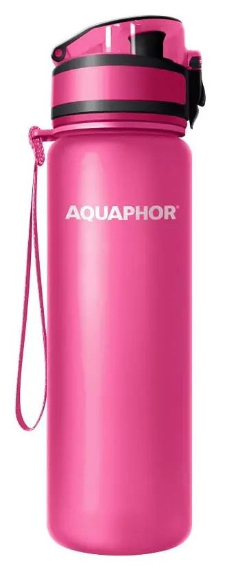 Butelka filtrująca Aquaphor City 0,5l 1 wkład Różowy