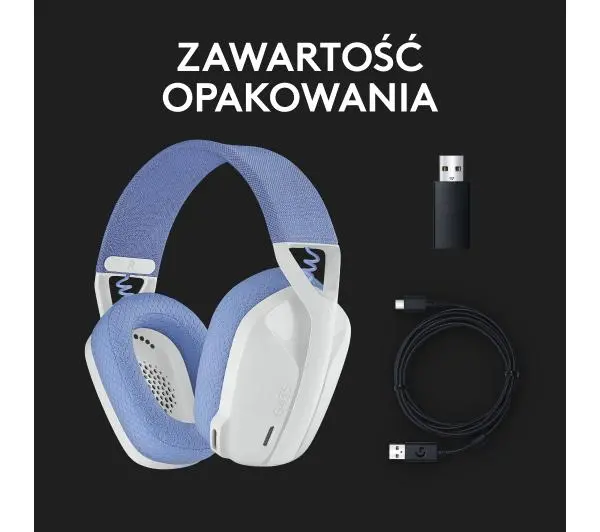 Logitech G435 Lightspeed Nauszne Niebieski