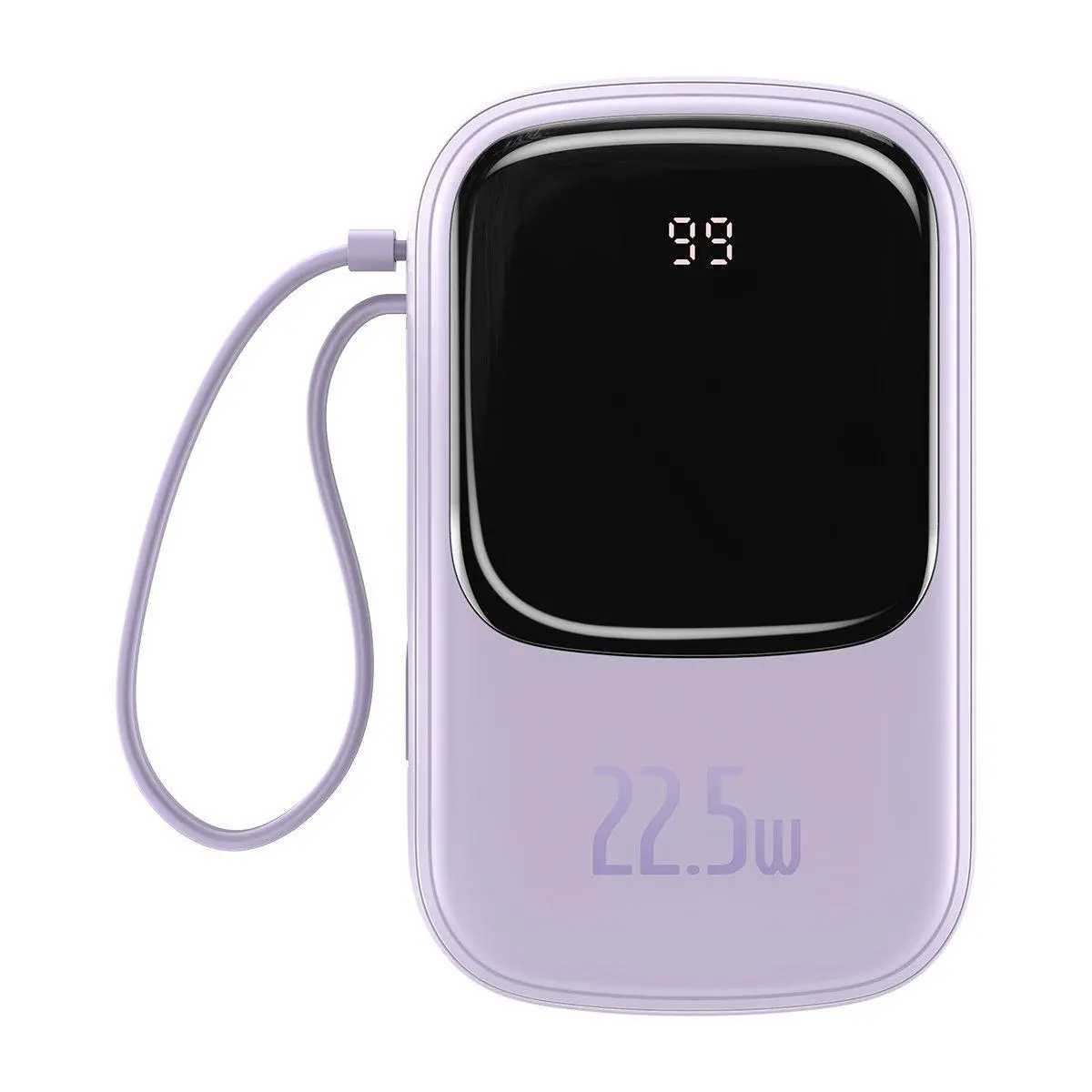 Powerbank Baseus PPQD-I05 Qpow z kablem USB-C 20000mAh 22,5W Fioletowy