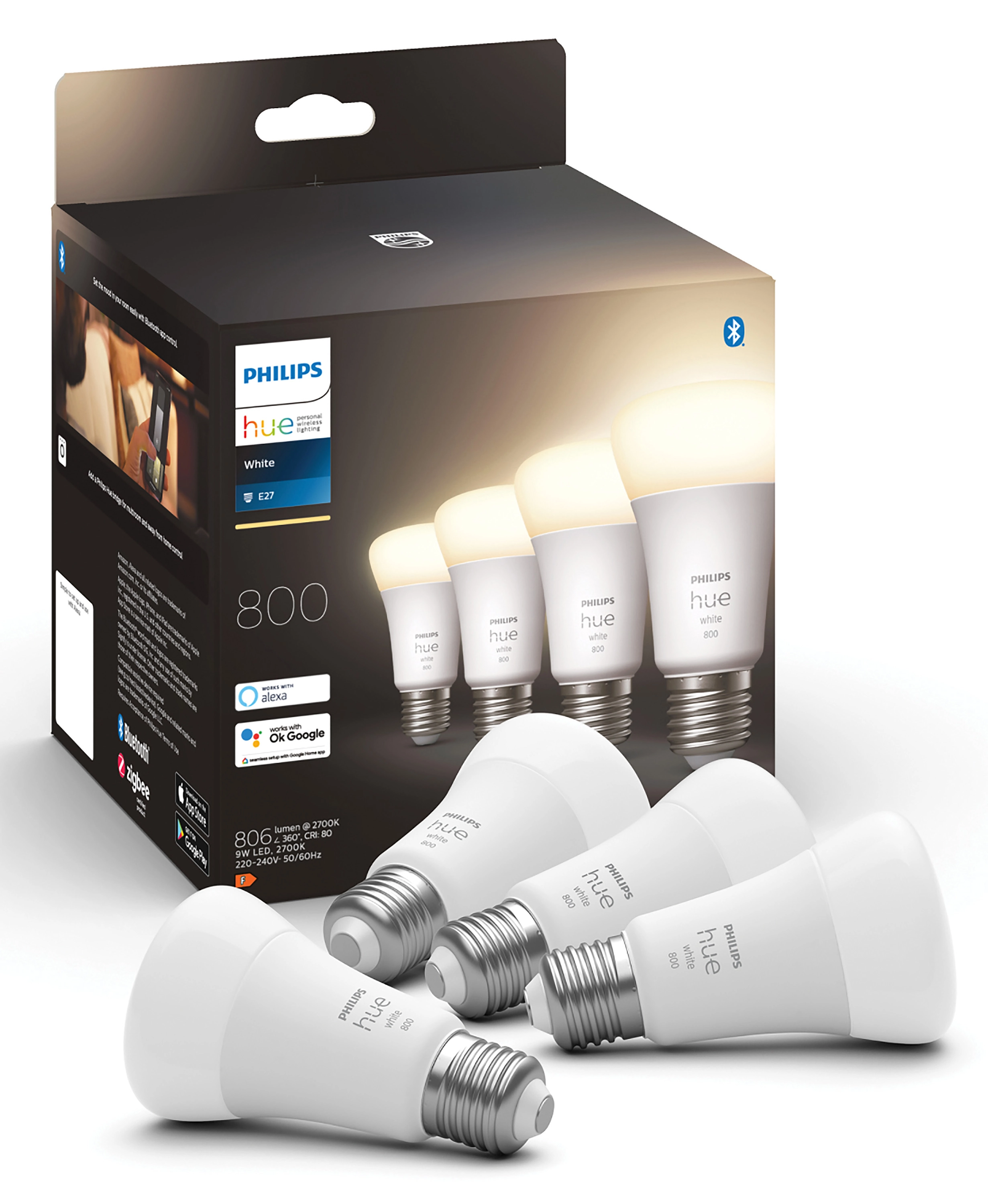 Żarówka LED Philips Hue White E27 4 szt.