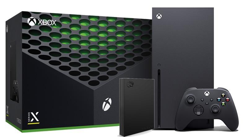 Konsola Xbox Series X z napędem - 1TB - dysk Seagate FireCuda Gaming HDD 2TB