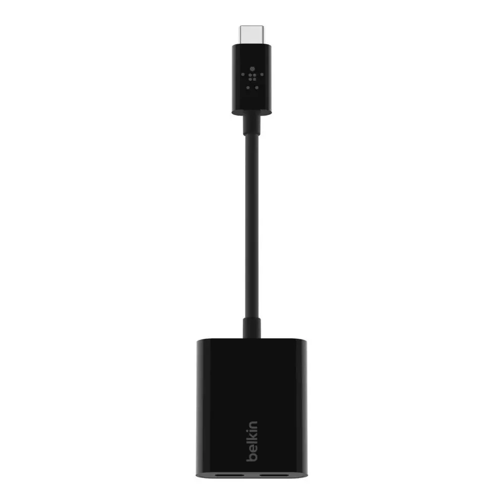 Adapter Belkin F7U081BTBLK USB-C ładowanie + audio