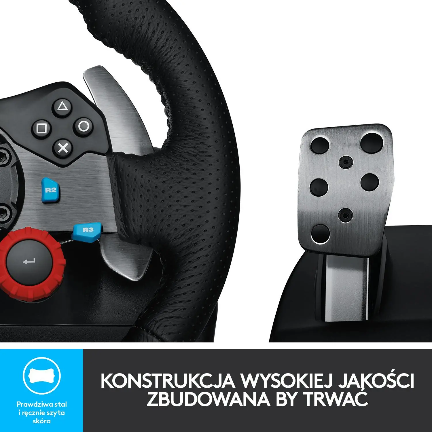 Logitech G29 Racing Wheel z pedałami do PS5, PS4, PS3.PC + Driving
