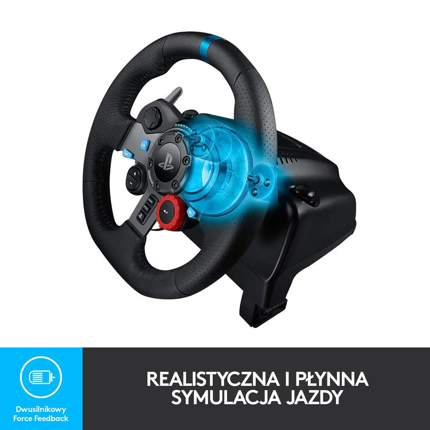 Logitech G29 Racing Wheel z pedałami do PS5, PS4, PS3.PC + Driving