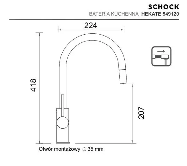 Schock Hekate 549120 Biały Mosiądz - DRUGI -30%, ALBO 4-TY -80% - Kup na Raty - RRSO 0%