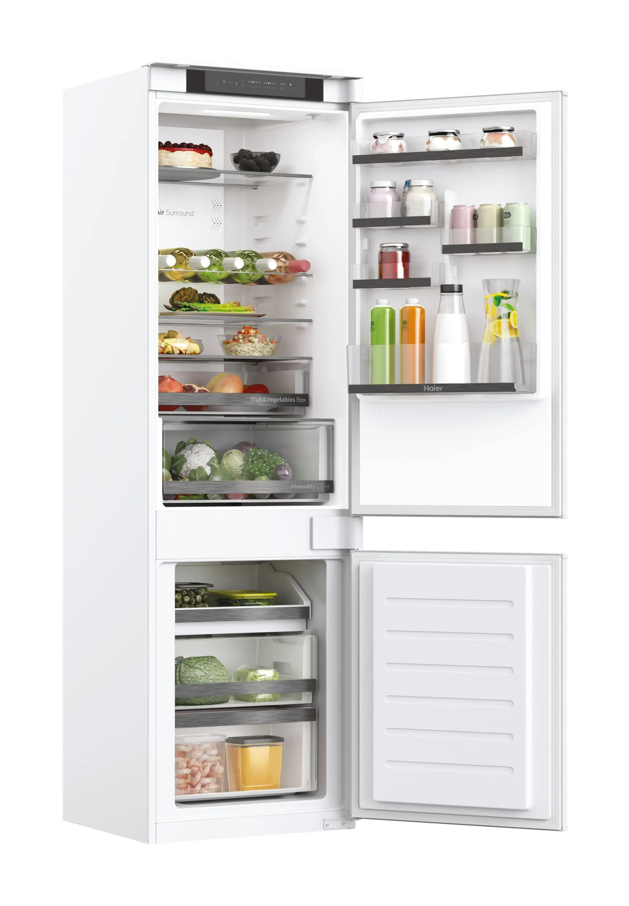 Lodówka Haier Seria 6 HBW5518E Pełny No Frost 177,2cm Szuflada z kontrolą wilgotności