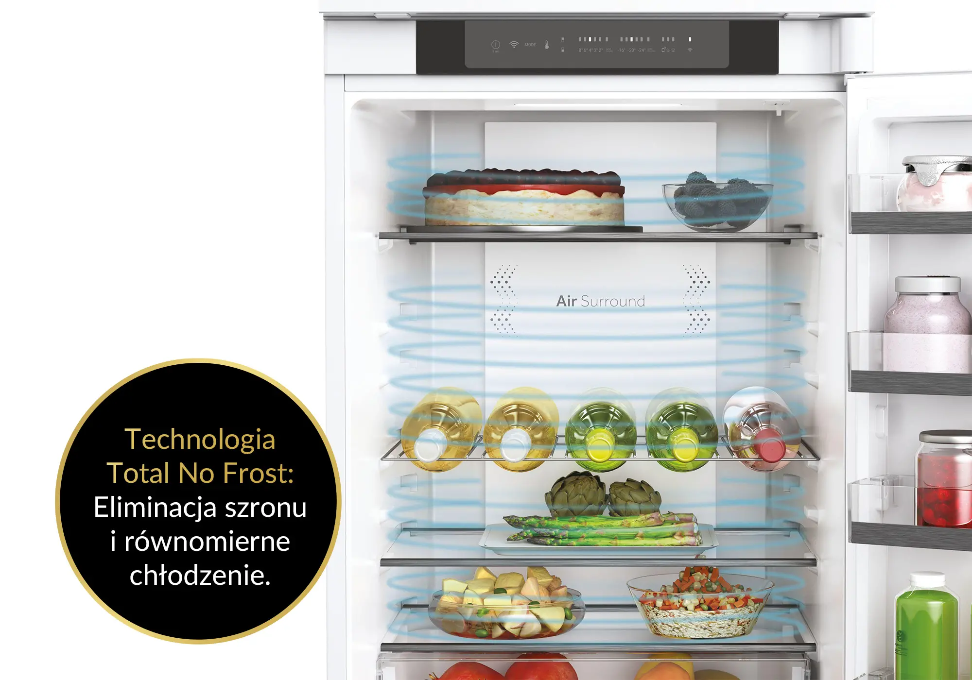 Lodówka Haier Seria 6 HBW5518E Pełny No Frost 177,2cm Lodówka Haier Seria 6 HBW5518E Pełny No Frost 177,2cm