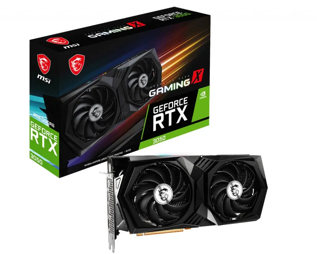 Karta graficzna MSI GeForce RTX 3050 GAMING X 8GB GDDR6 128bit DLSS