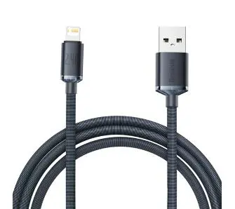 Kabel Baseus USB do Lightning Crystal 2,4A 2m Czarny