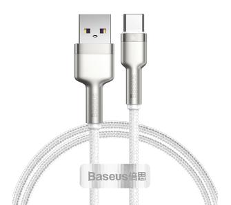 Kabel Baseus USB do USB-C Cafule 66W 1m Biały