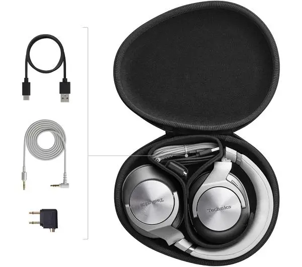 Technics EAH-A800E-S Nauszne Bluetooth 5.2 Srebrny - Kup na Raty - RRSO 0%