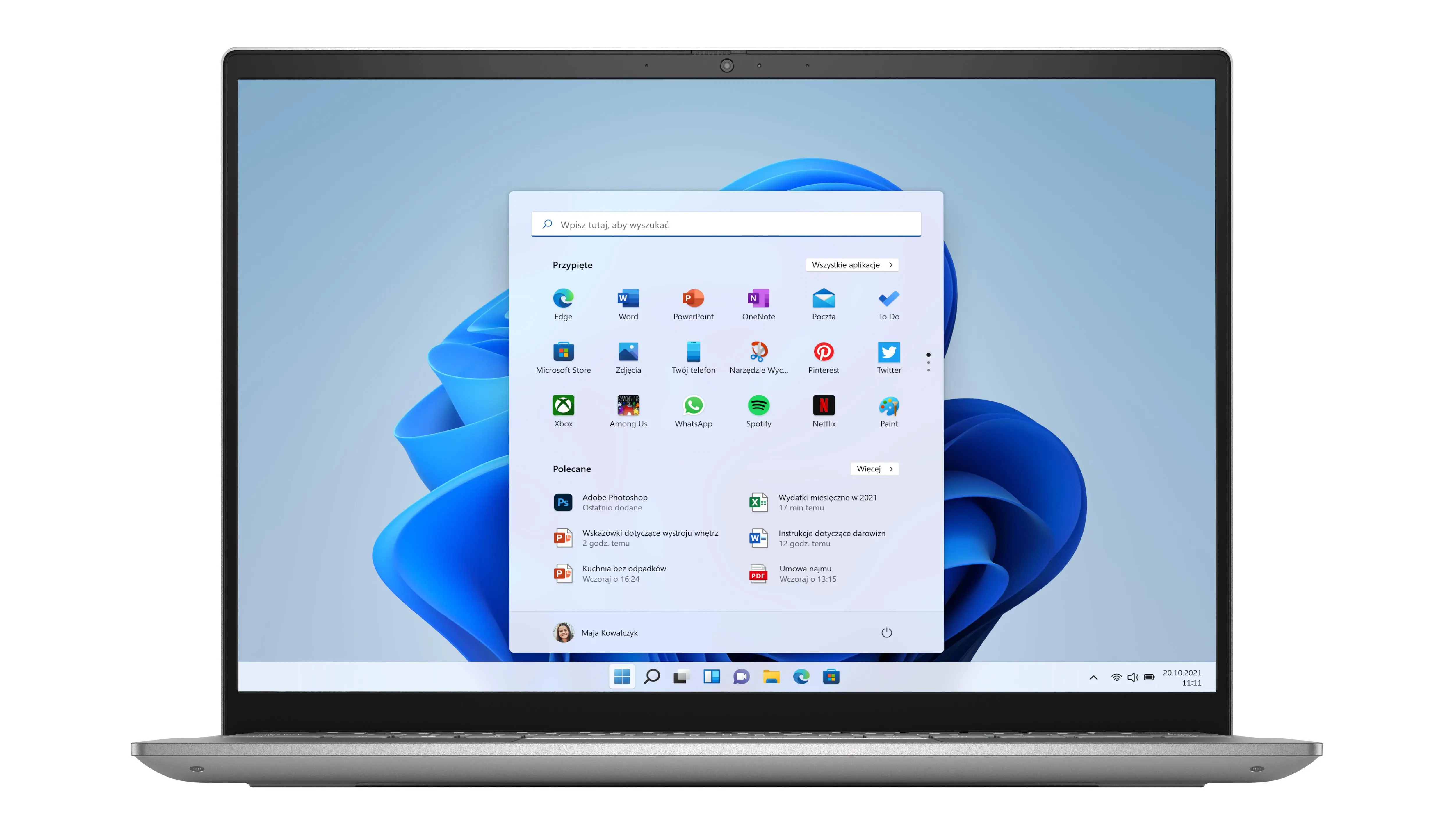 Laptop Dell Inspiron 14 5410-6705 14" i7-11390H 16GB RAM 512GB Dysk SSD Win11 Srebrny