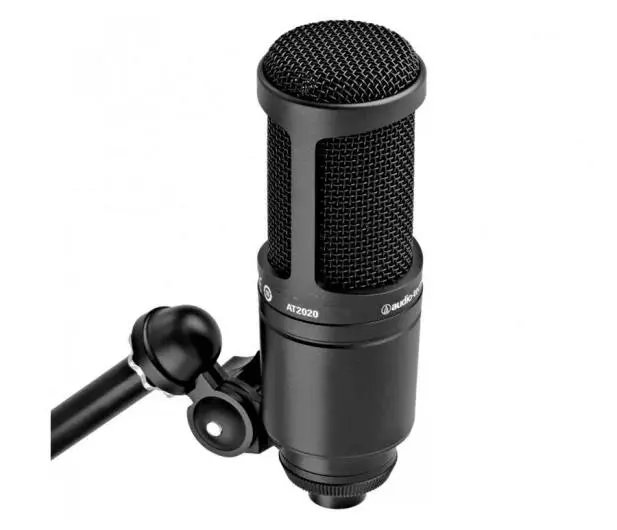 Mikrofon Audio-Technica AT2020 Przewodowy Pojemnościowy Czarny