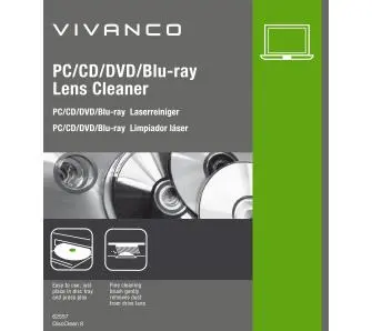 Płyta czyszcząca Vivanco 62557 do CD/DVD/Blu-ray