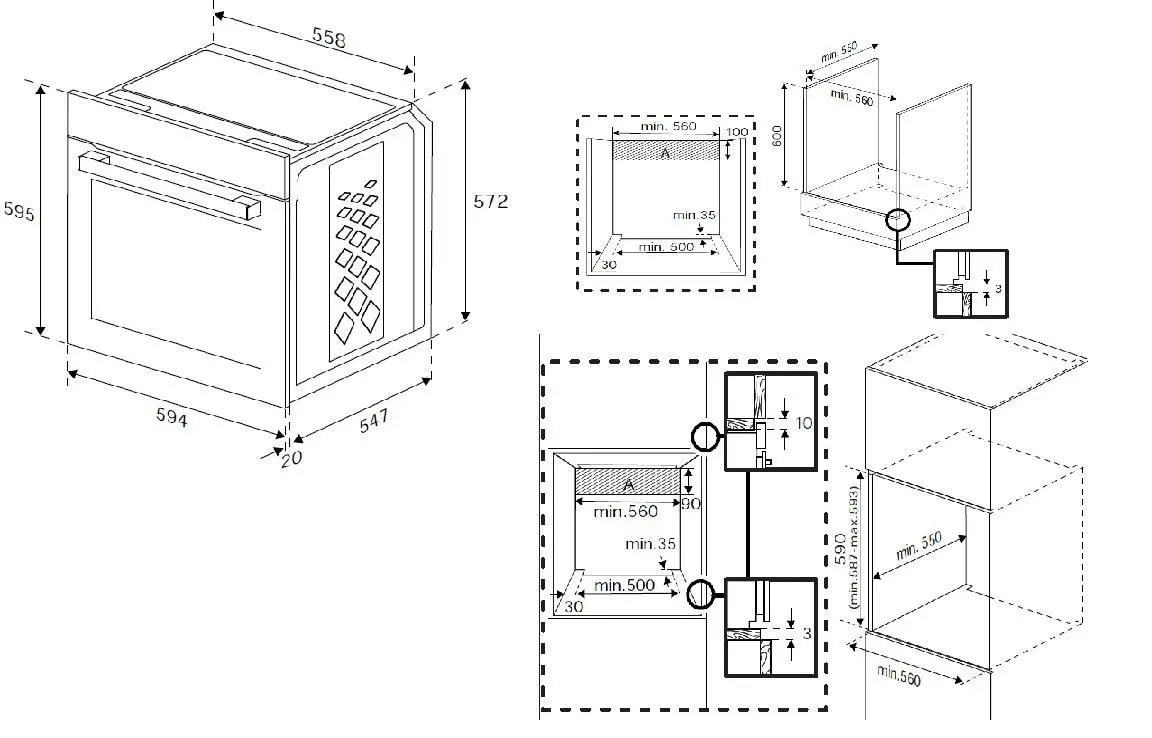 Piekarnik elektryczny Beko BBIM14300WMS b300 AeroPerfectTermoobieg Biały