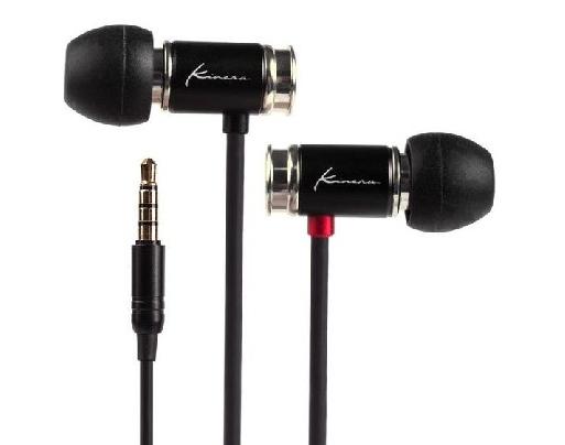 Słuchawki przewodowe Kinera TYR Dokanałowe Mikrofon Czarny