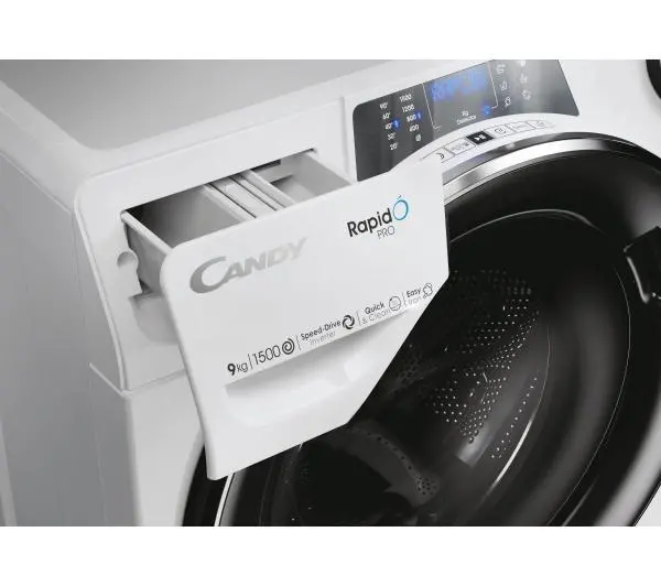 Candy RapidO Pro RP 596BWMBC/1-S Slim 9kg 1500obr/min Zdalne sterowanie - DRUGI -30%, ALBO 5-TY ZA 1ZŁ - Kup na Raty - RRSO 0%