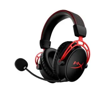 Słuchawki bezprzewodowe z mikrofonem HyperX Cloud Alpha Wireless Nauszne Czarno-czerwony