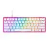 Klawiatura mechaniczna HyperX Alloy Origins 60 Pink Red Switch Biało-różowy