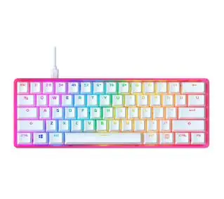HyperX Alloy Origins 60 Pink Red Switch Biało-różowy - Kup na Raty - RRSO 0%