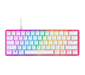 Klawiatura mechaniczna HyperX Alloy Origins 60 Pink Red Switch Biało-różowy