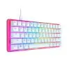 Klawiatura mechaniczna HyperX Alloy Origins 60 Pink Red Switch Biało-różowy